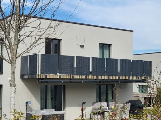 Sichtschutz Balkon privates Einfamilienhaus