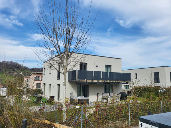 Sichtschutz Balkon privates Einfamilienhaus